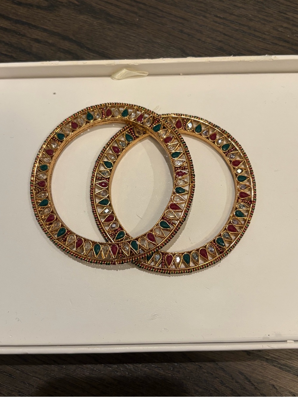 Gold Tone Multicolor Bohemian Women's Bangles